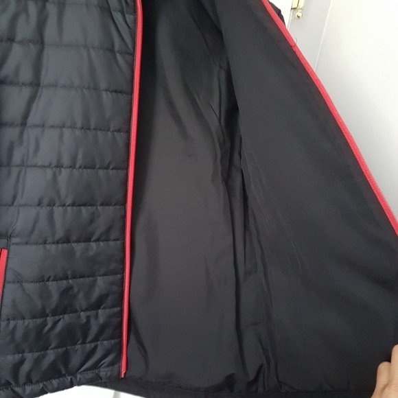 Coca Cola Puffer Embroidered Jacket Black Sz M - Picture 7 of 13